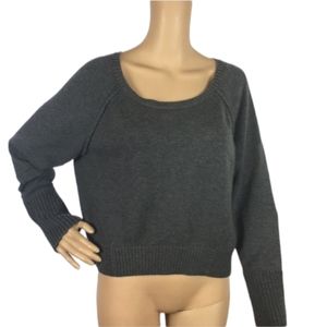 Athleta Kinsley charcoal gray crew neck sweater